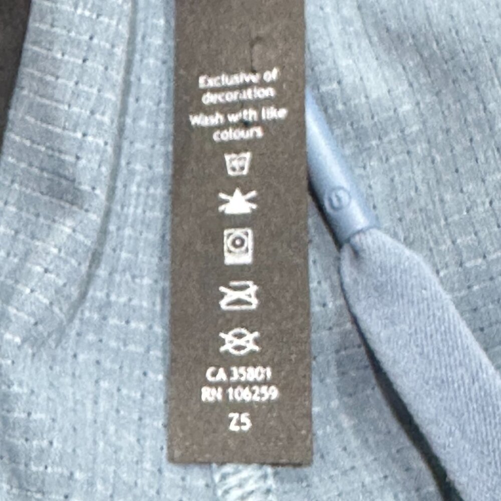 Lululemon ABC Cropped‎ Pull On Pants Blue Large Travel Relax Comfort Casual - Picture 6 of 7